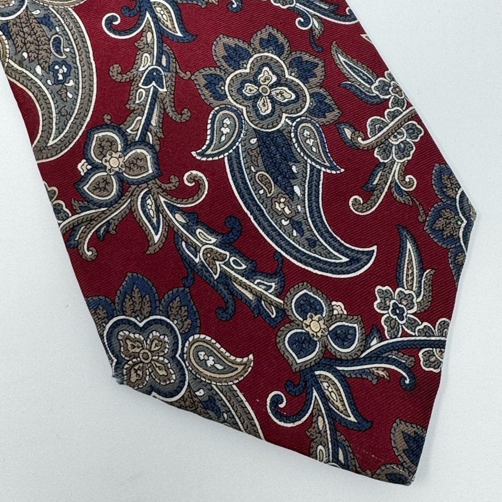 Stafford Neck Tie silk, paisley, office, work, formal, classic, business, preppy